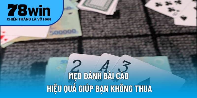 Mẹo đánh bài Cào hiệu quả giúp bạn không thua